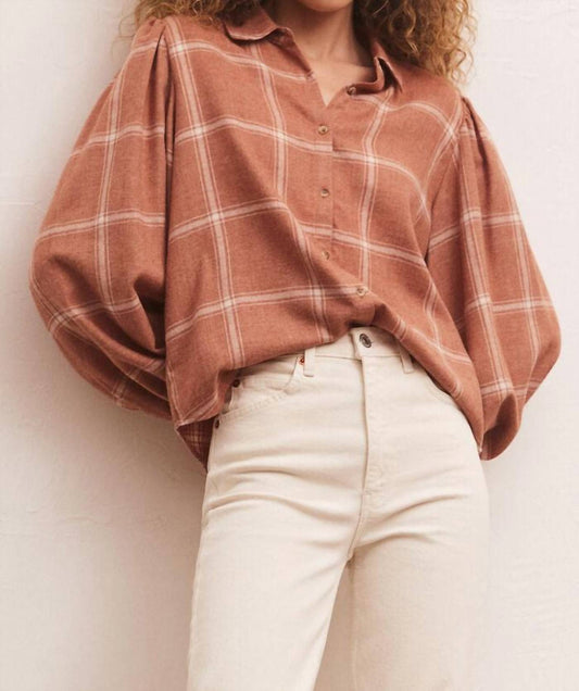 Overland Plaid Blouse