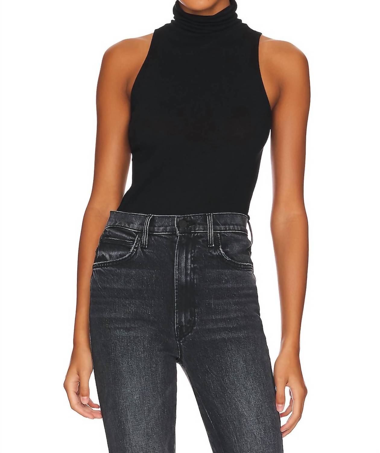Enza Costa - Women's Cashmere Halter Turtleneck Top