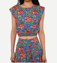 Love The Label - Cambrie Crew Neck Floral Top