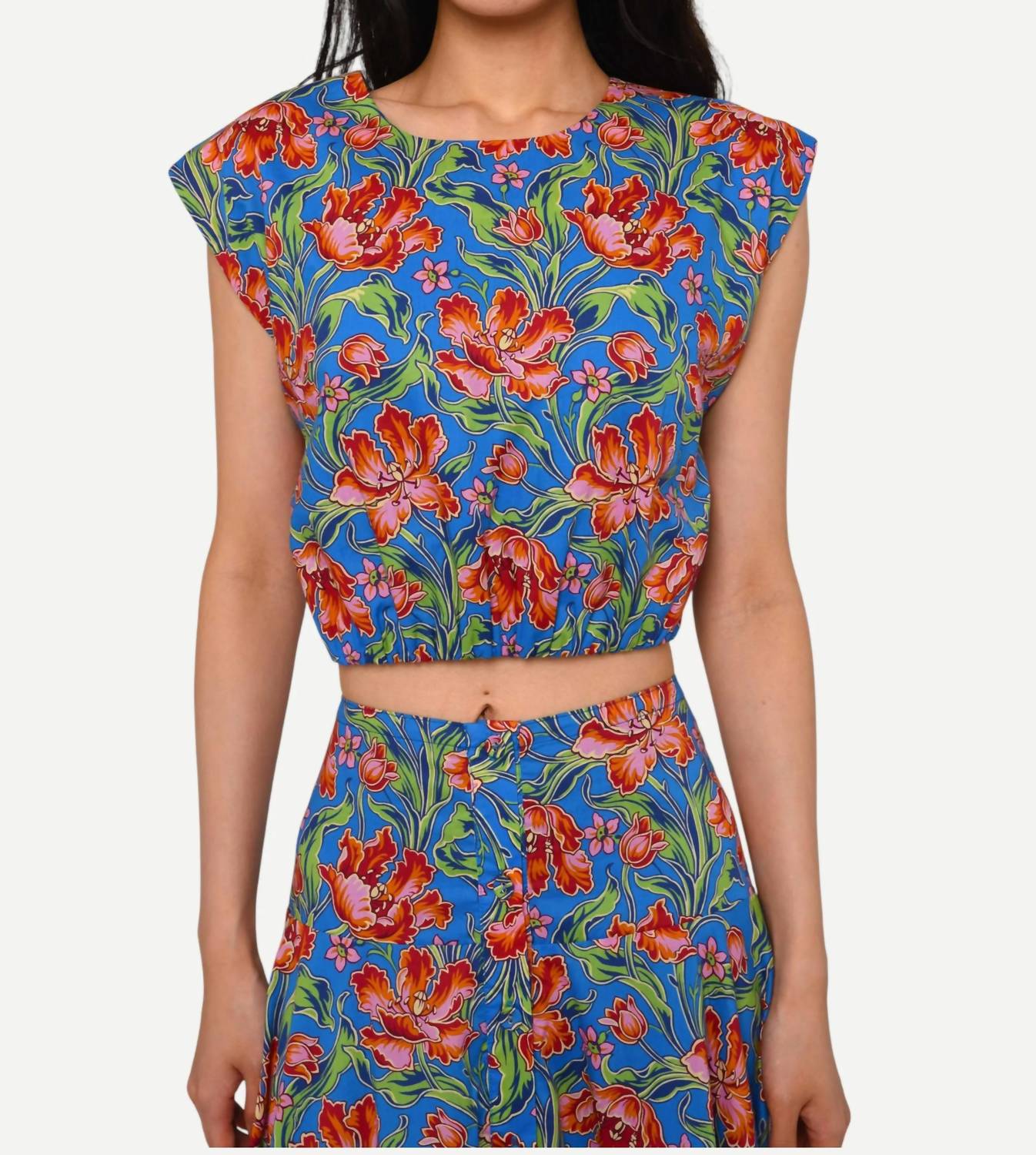 Love The Label - Cambrie Crew Neck Floral Top
