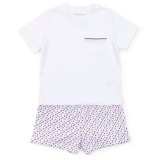 Lila + Hayes - Boy's Walker Top & Short Set