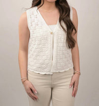 Staccato - Naya Open Front Knit Vest