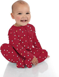 Kickee - Kid's Printed Footie With Zipper