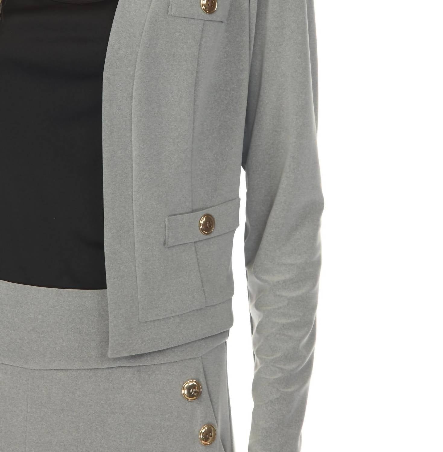 Joseph Ribkoff - Open Front Long Sleeve Bolero Jacket