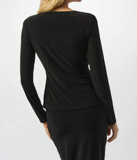 Joseph Ribkoff - Button Closure V-neck Top