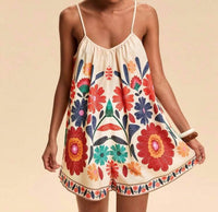 Leto - Woven Floral Print Loose Romper