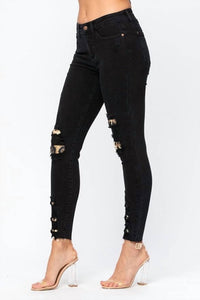 Judy Blue - Leopard Skinny Jeans