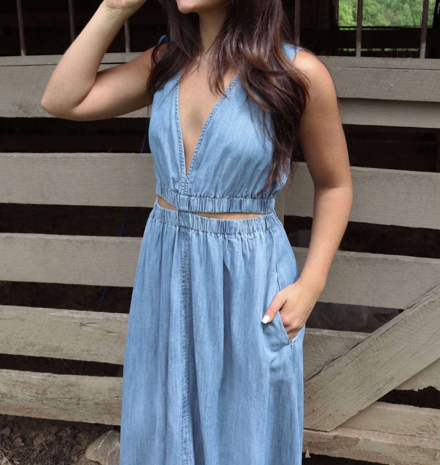 Elan - Lennon Denim Dress