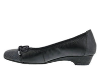 Ros Hommerson Women's Tasha Ballet Flat in black - women's flats - detail view