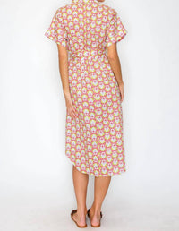 Meet Me In Santorini - Mythic Petals Shirt Dress