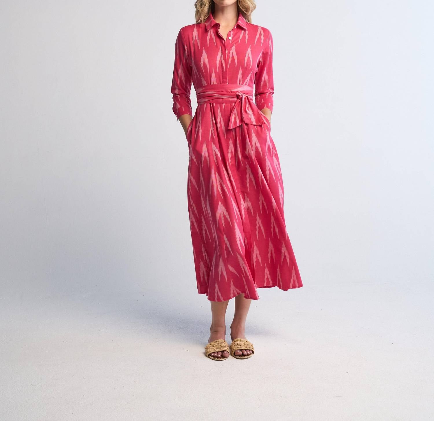 Guadalupe Design - Luciana Ikat Midi Dress