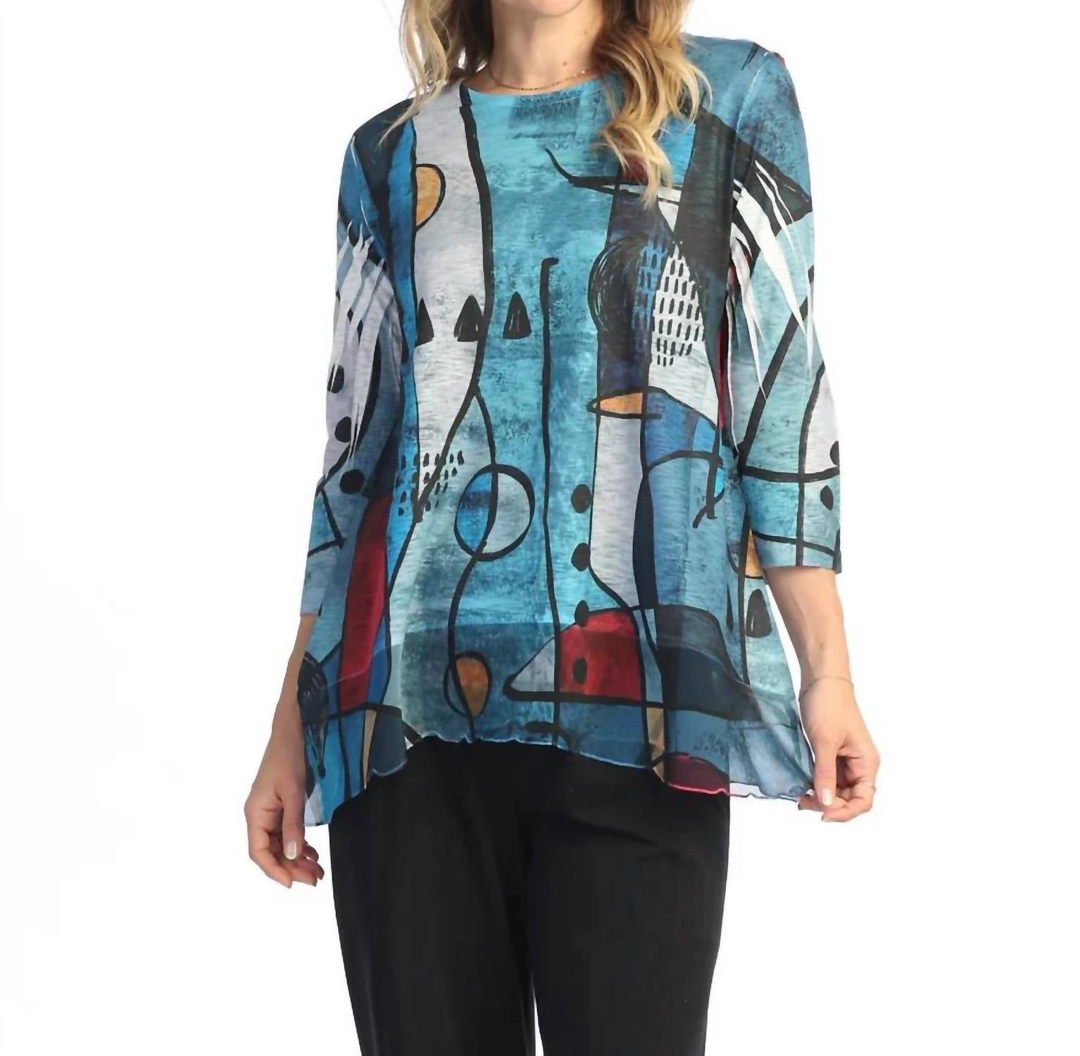 Jess & Jane - Granada Chiffon Hem Top