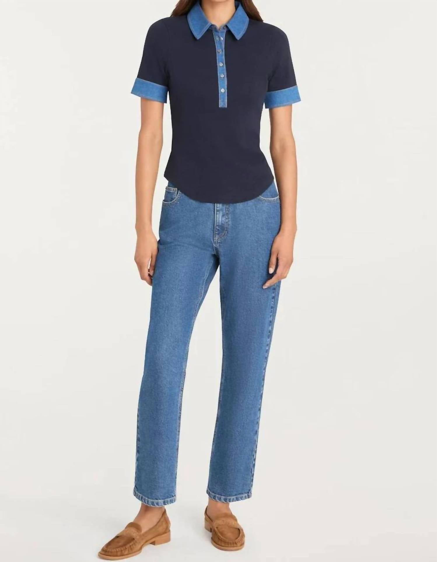 Cinq A Sept - Jaden Combo Short Sleeve Tee