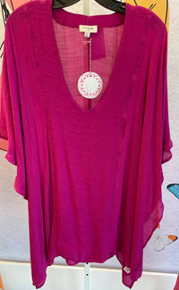 Umgee - V Neck Kaftan Tunic