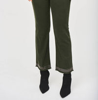Joseph Ribkoff - Denim Straight Pants With Frayed Hem