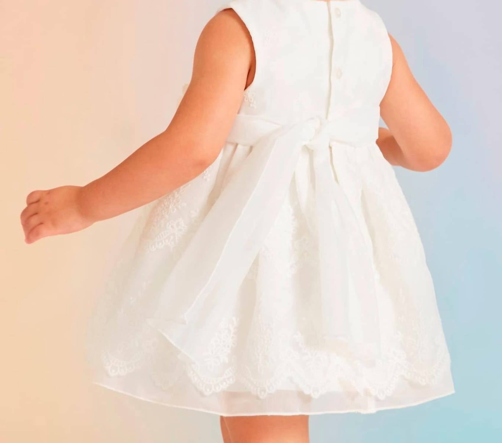 Abel & Lula - Organza Embroidered Occasion Dress