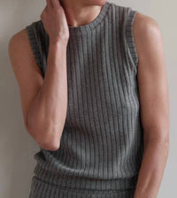 Donni. - Sweater Rib Shell Tank Top