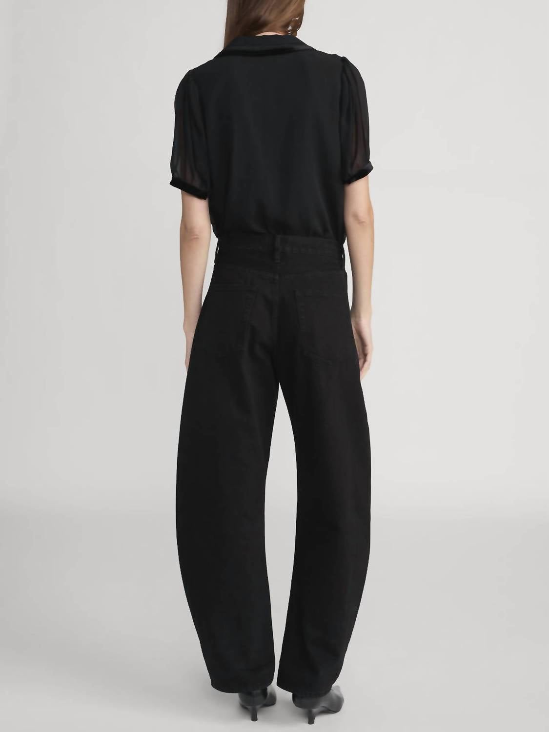 Frame - Velvet Trim Sailor Blouse