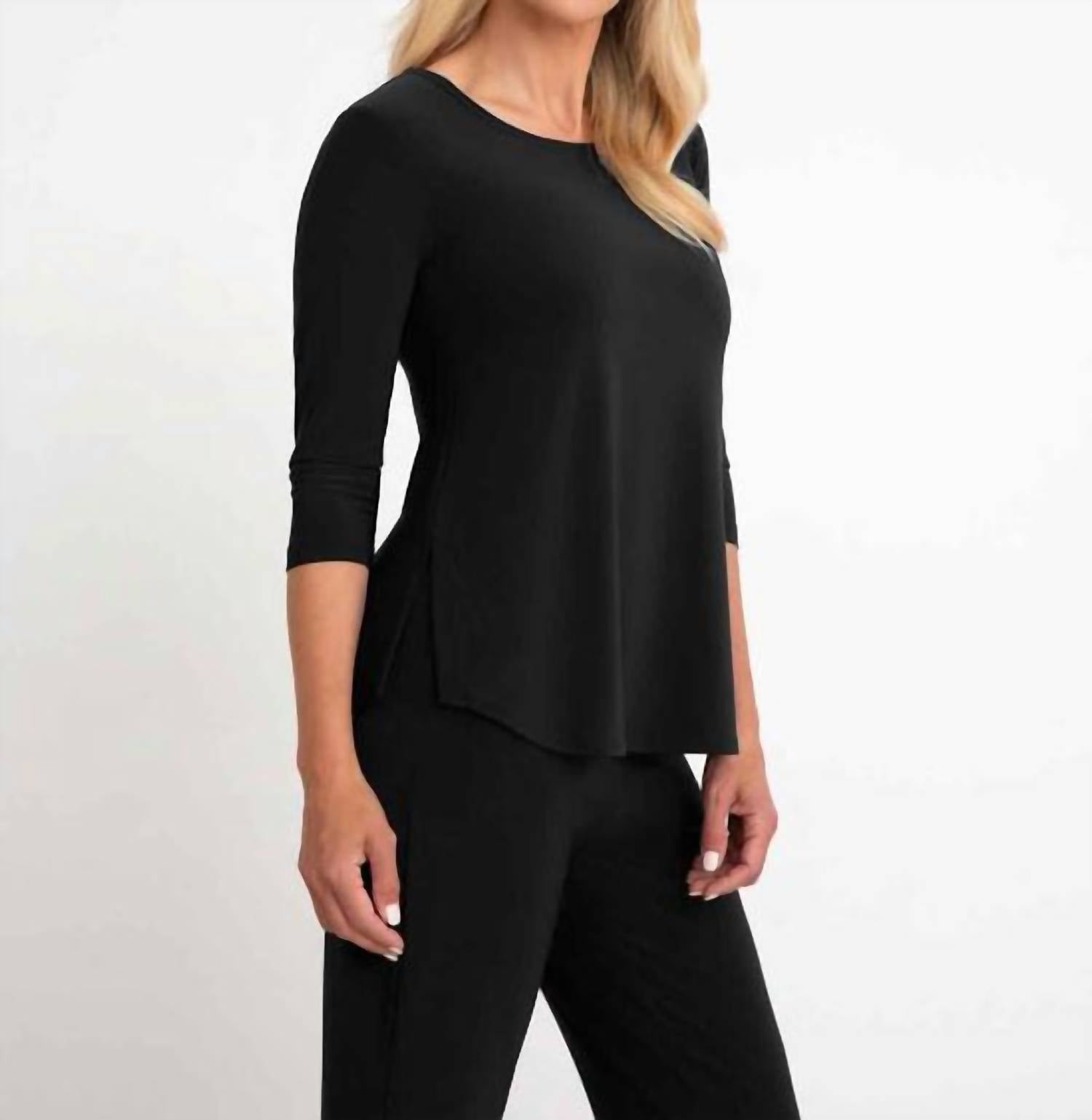 Sympli - Classic Relax 3/4 Sleeve Tee Top