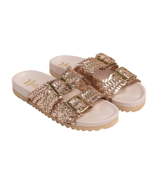 Naughty Monkey - Women's Intertwine Dual Woven Strap Slide