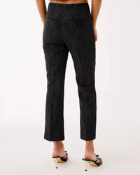 Lilly Pulitzer Jarrae High Rise Crop Flare Pants in noir exploded flower stretch jacquard - women's pants - alternate view