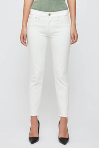 Moussy Calvert Skinny Jeans in white - women's jeans