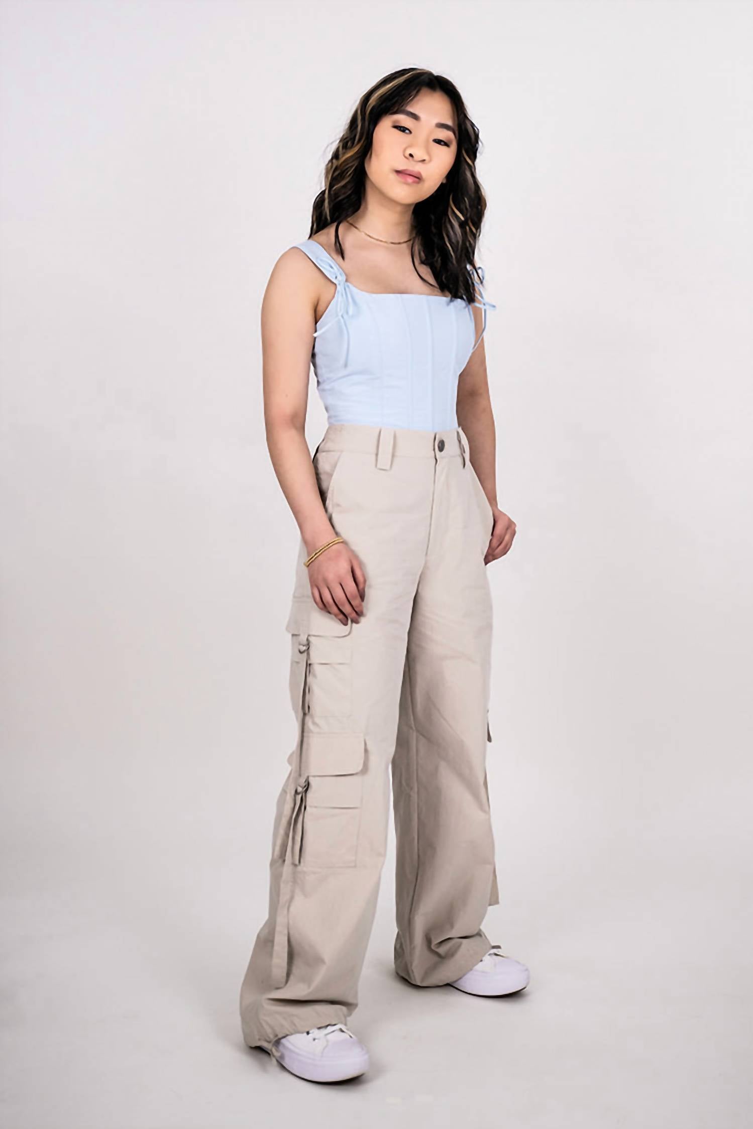 Cotton Candy La - WIDE LEG CARGO PANT