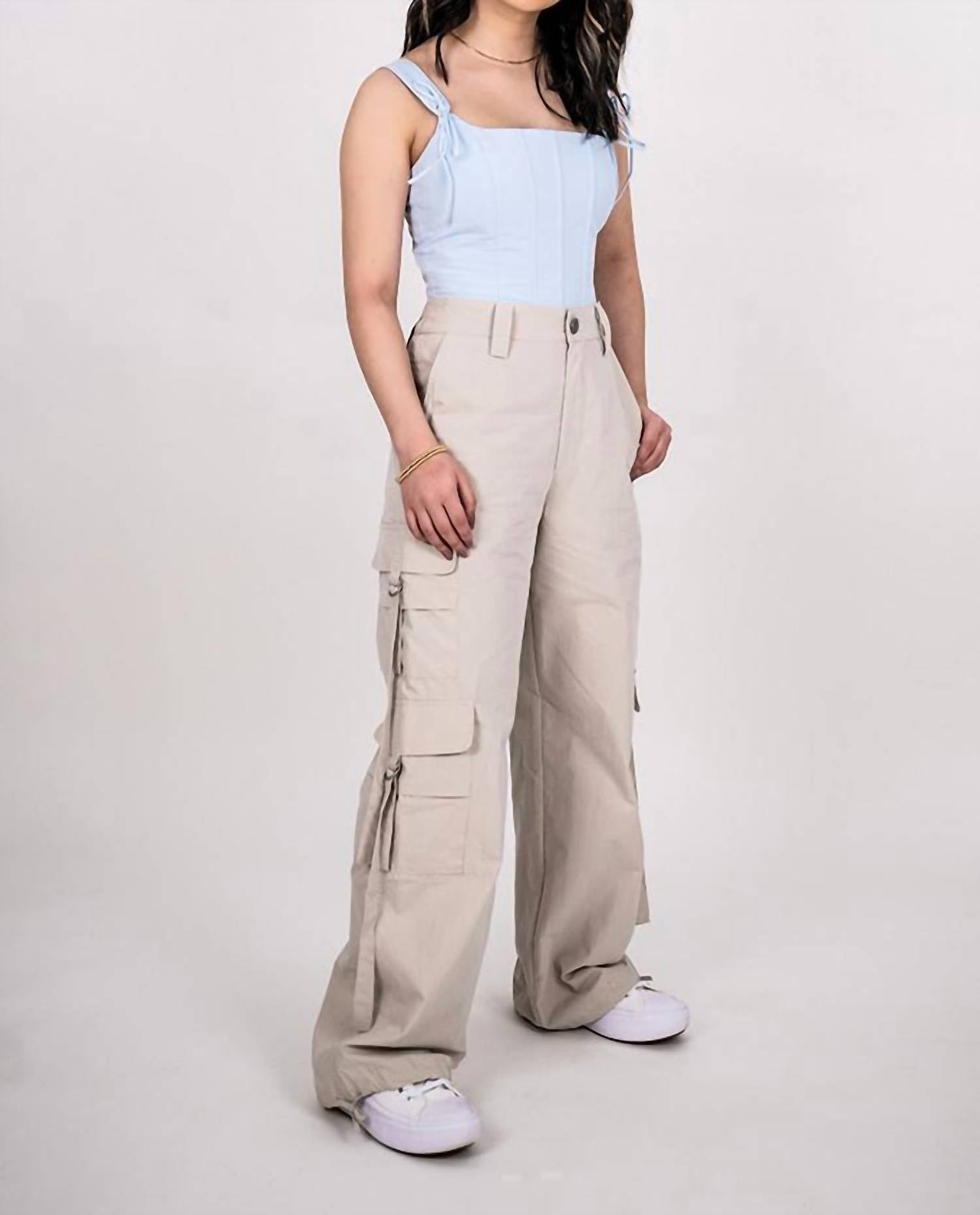 Cotton Candy La - WIDE LEG CARGO PANT
