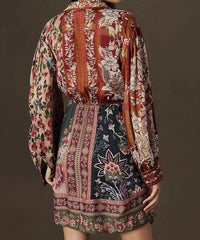 Farm Rio - Winter Garden Mix Mini Dress
