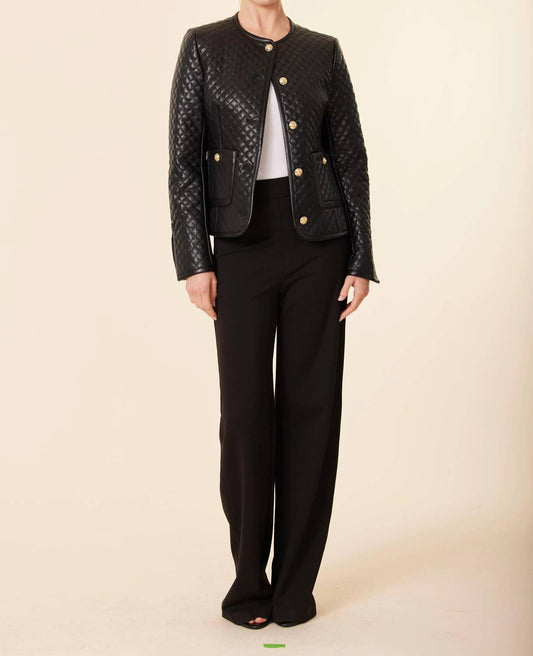 Dolce Cabo - Faux Leather Quilted Jacket