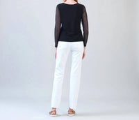 Clara Sun Woo - Long Mesh Sleeve Top