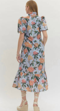 Entro - Floral Midi Dress