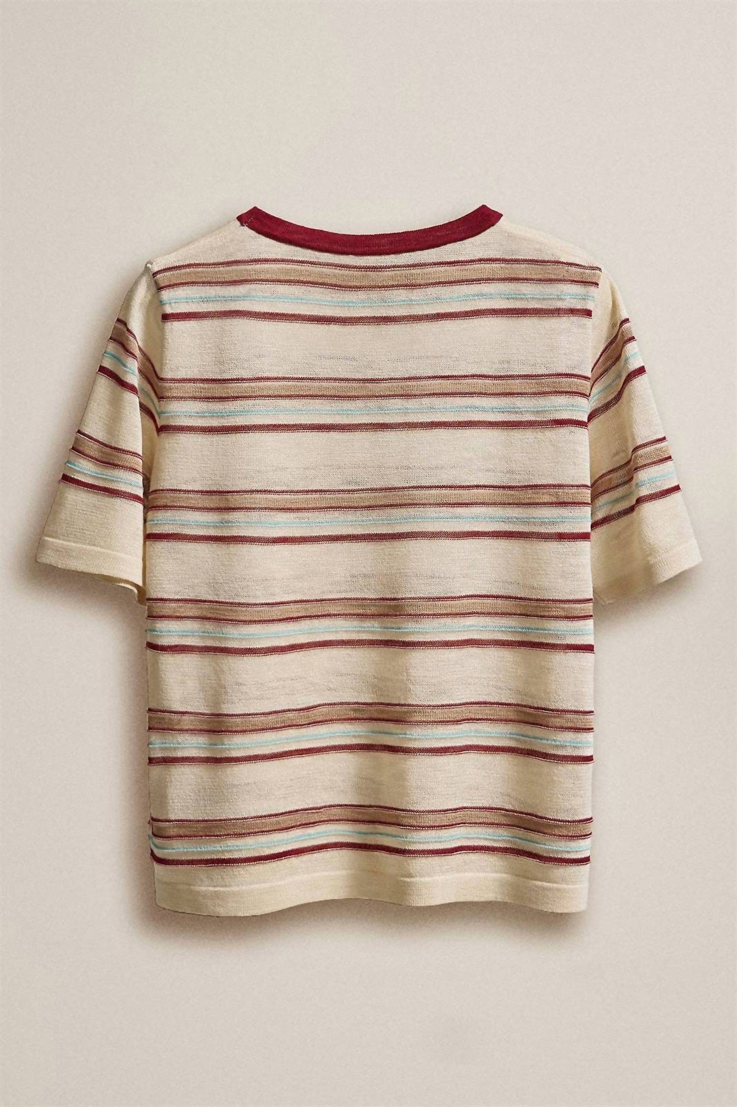 Urban Daizy - Women's Striped Knit Crew Neck Tee