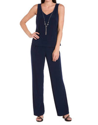 R&M Richards - Embroidered Three-piece Pant Set