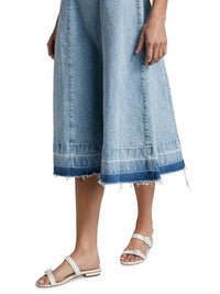 JONATHAN SIMKHAI Clarissa Denim A-line Midi-dress in del mar - women's dress - alternate view