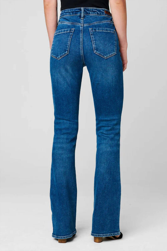 Blanknyc - the hoyt making history mini boot cut exposed button high rise denim