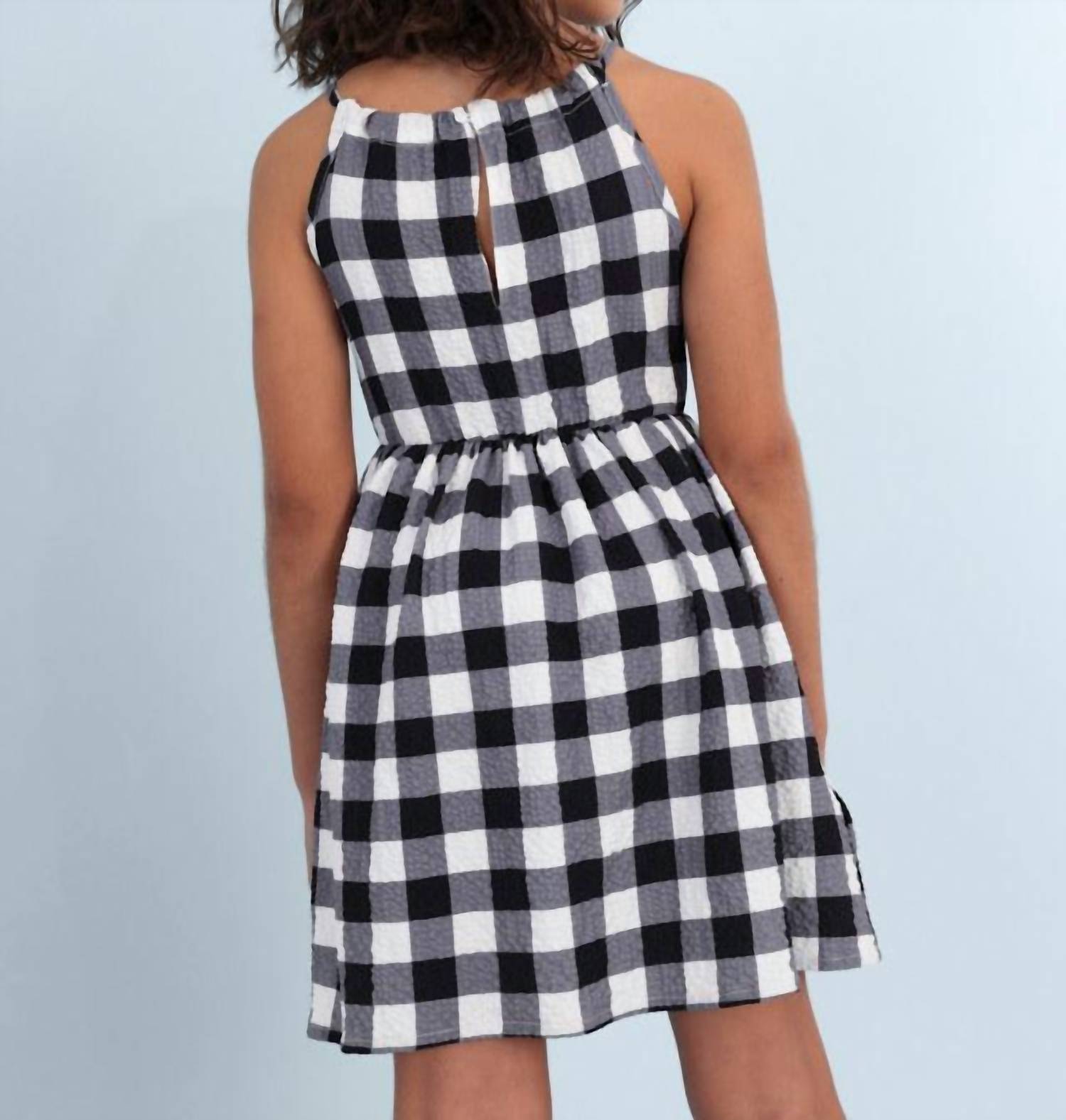Mayoral - Kid's Gingham Crinkle Dress