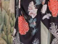 Leto - Floral Motif Boho Festival Cover Up Kimono