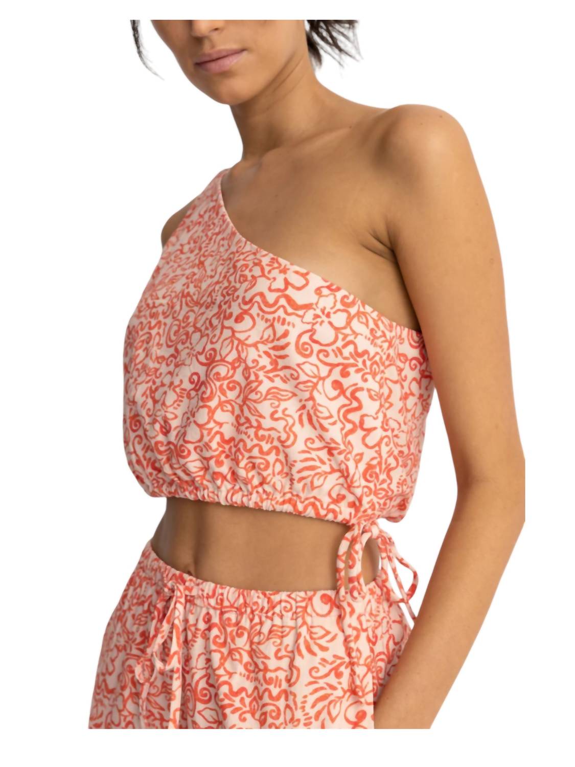Rhythm. - Islander Floral One Shoulder Top