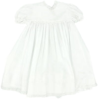 Auraluz - Baby's Lace Dress With Embroidered Flowers