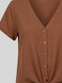 Sanctuary - Women's Button Front Tie Tee