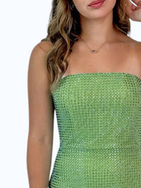 The Vintage Shop Don't Stop Dancing Dress in light green - women's dress - detail view