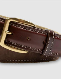 Duck Head - Men's Embroidered Leather Belt