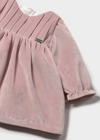Mayoral Baby's Velvet Dress in pink - kids' dress - alternate view