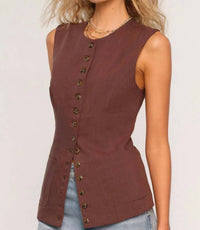 Heartloom - Josette Button Down Sleeveless Vest