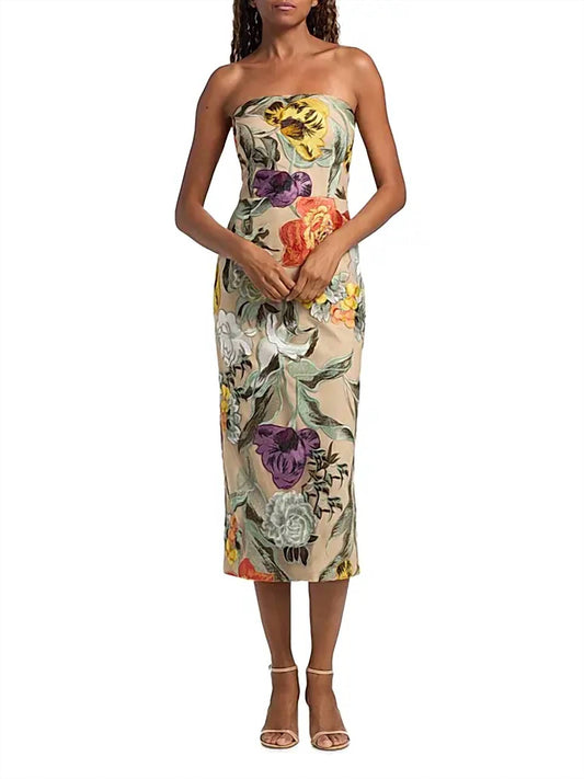 Milly - Shiloh Floral-embroidered Sheath Dress