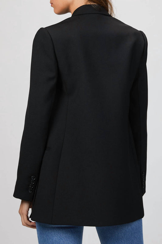 DOUBLE BREASTED CAVALRY TWILL BLAZER