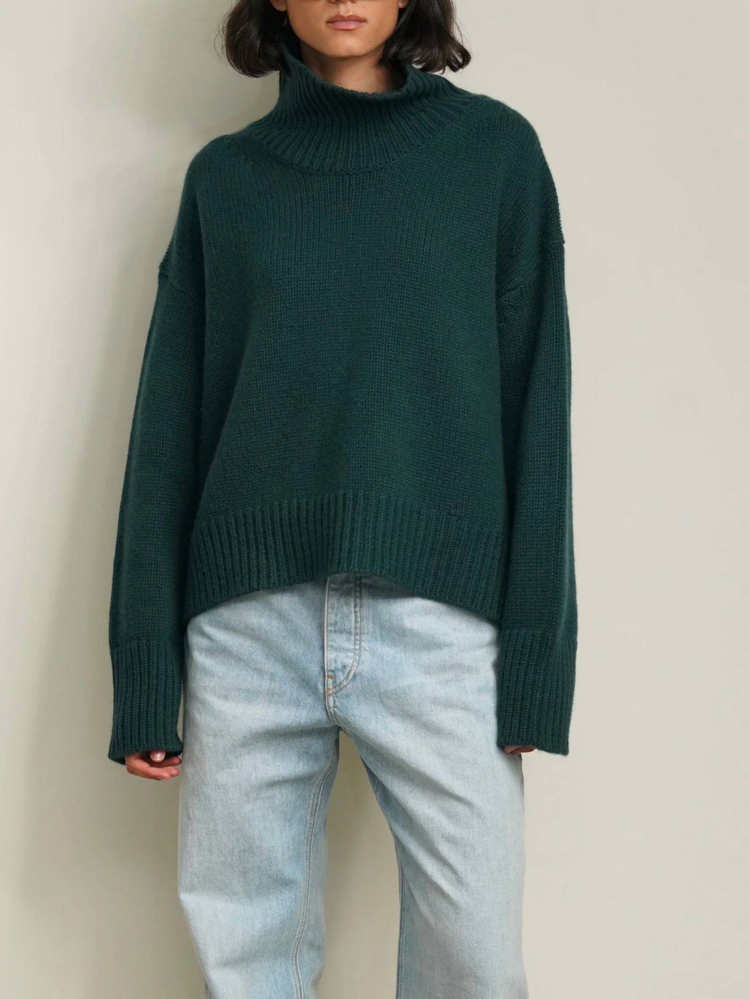 Sablyn - Scarlett Mock Neck Drop Shoulder Sweater