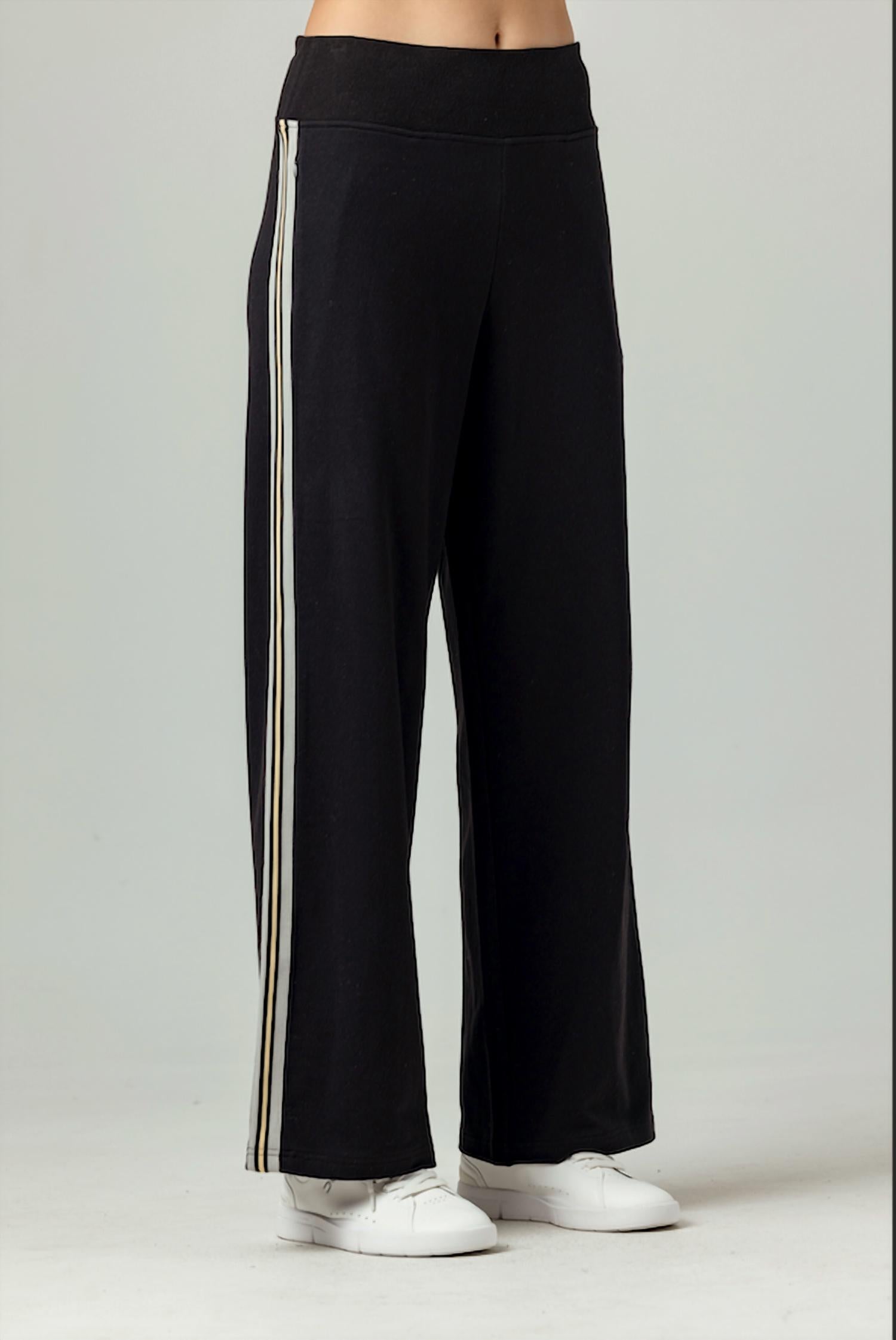 sundays Analyse Straight Leg Loose Fit Pant in black - women's pants - alternate view