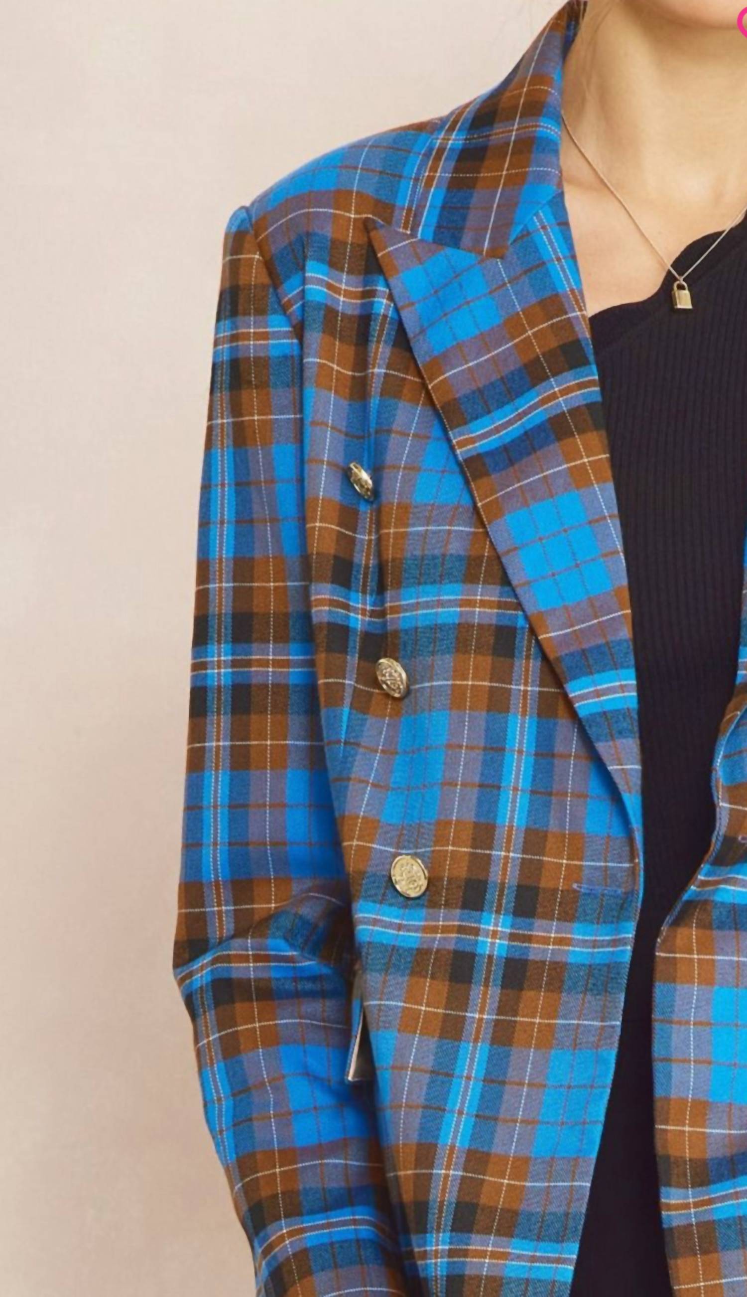 Entro - Val Plaid Blazer